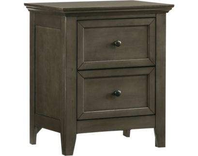 Intercon San Mateo Gray 2-Drawer Kids Nightstand