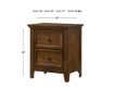 Intercon San Mateo Brown Nightstand small image number 3