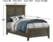 Intercon San Mateo Gray Twin Bed small image number 3