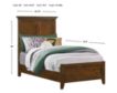 Intercon San Mateo Brown Twin Bed small image number 3
