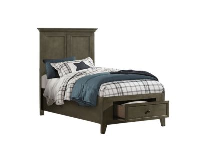 Intercon San Mateo Gray Twin Storage Bed