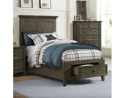 Intercon San Mateo Gray Twin Storage Bed