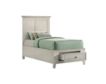 Intercon San Mateo White Twin Storage Bed small image number 1