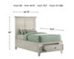 Intercon San Mateo White Twin Storage Bed small image number 4