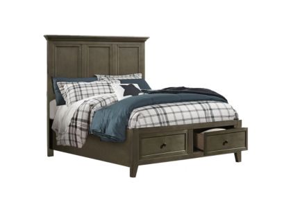 Intercon San Mateo Gray Full Storage Bed