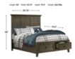 Intercon San Mateo Gray Full Storage Bed small image number 3