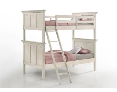 Intercon San Mateo White Twin Bunk Bed