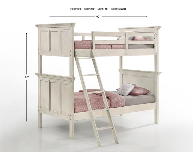 Intercon San Mateo White Twin Bunk Bed large image number 2