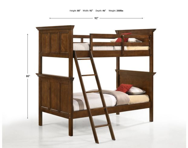 Intercon San Mateo Brown Twin Bunk Bed large image number 2