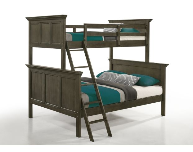 Intercon San Mateo Gray Twin Over Full Bunk Bed large image number 1
