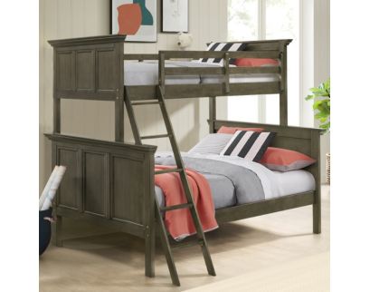 Intercon San Mateo Gray Twin Over Full Bunk Bed