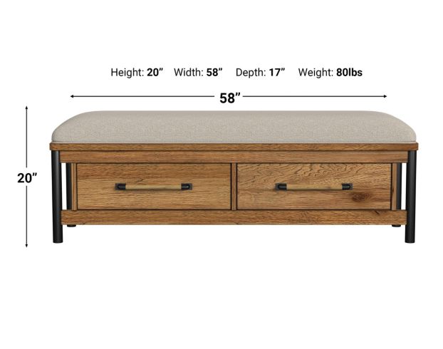 Intercon Norcross Storage Bench large image number 4