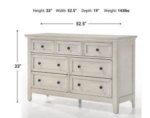 Intercon San Mateo Rustic White Dresser