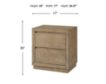 Intercon Bello Sandstone Nightstand small image number 2