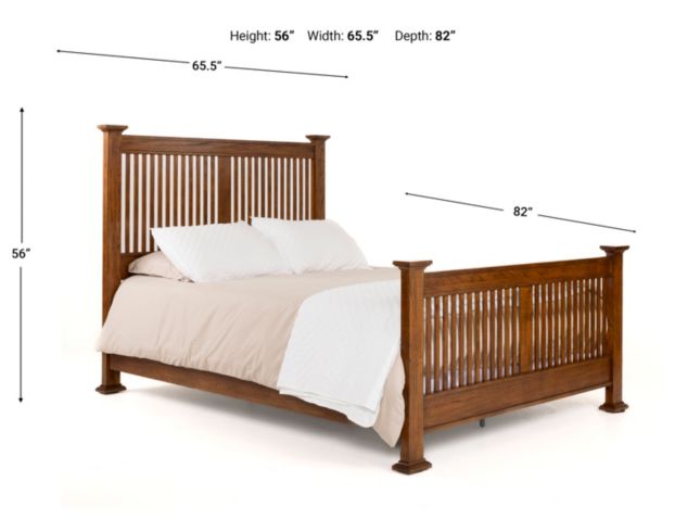 Westwood/Thomas Int'l Mission Oak Park Queen Bed large image number 4