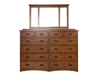 Westwood/Thomas Int'l Mission Oak Park Dresser with Mirror