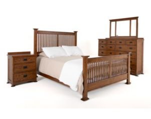 Westwood/Thomas Int'l Mission Oak Park 4-Piece Queen Bedroom Set