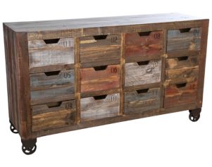 Int'l Furniture Console Cabinet with 12 Drawers