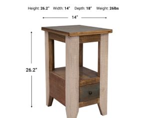 Int'l Furniture Antique Chairside Table