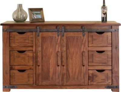 Int L Furniture Parota 60 Inch Barn Door Tv Stand Homemakers