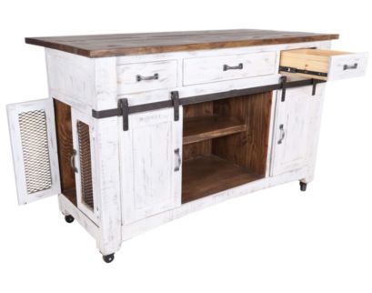 Int'l Furniture Pueblo Distressed White Island