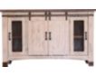 Int'l Furniture Pueblo White 80 Inch Barn Door TV Stand small image number 1