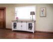 Int'l Furniture Pueblo White 80 Inch Barn Door TV Stand small image number 2