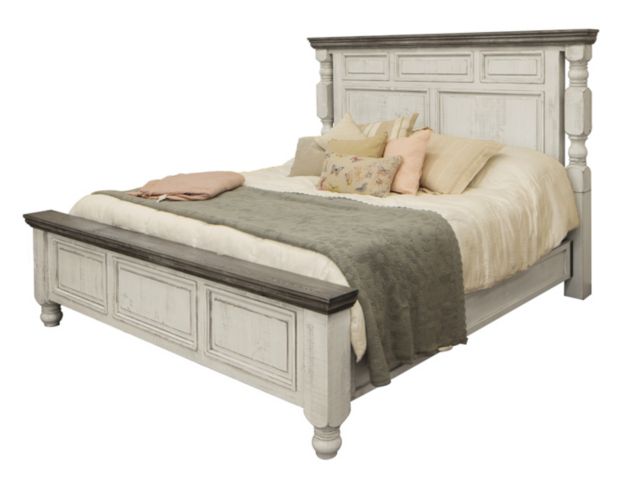 Furniture Stone White King Bed Homemakers, White Distressed King Size Bedroom Sets