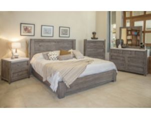 Int'l Furniture Marble 4-Piece King Bedroom Set