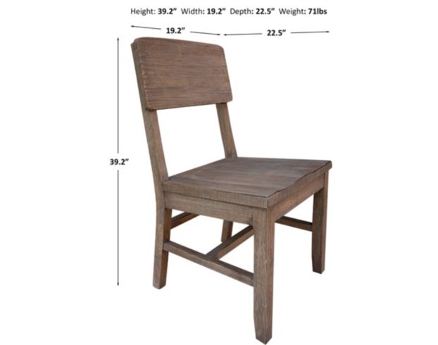 Int'l Furniture Sahara Wood Side Chair large image number 3