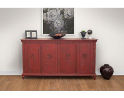 Int'l Furniture Capri Red Console