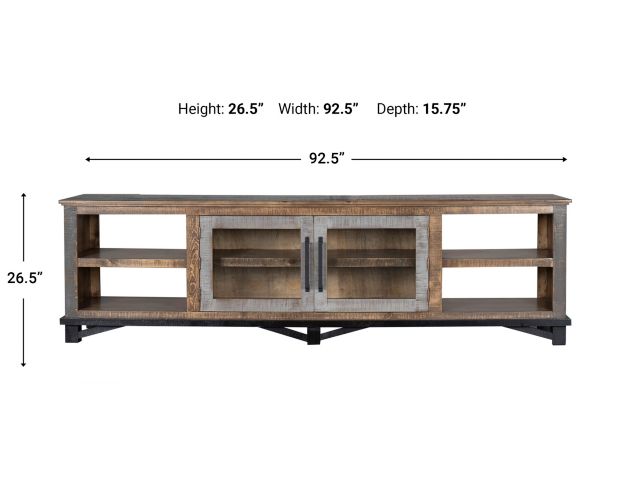 International Furniture Direct, Llc Loft 93-Inch TV Stand large image number 7