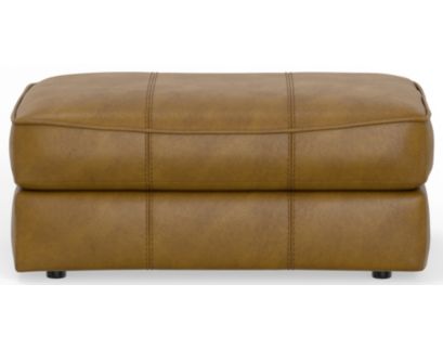 Jackson Furniture Corvara Caramel Leather Accent Ottoman