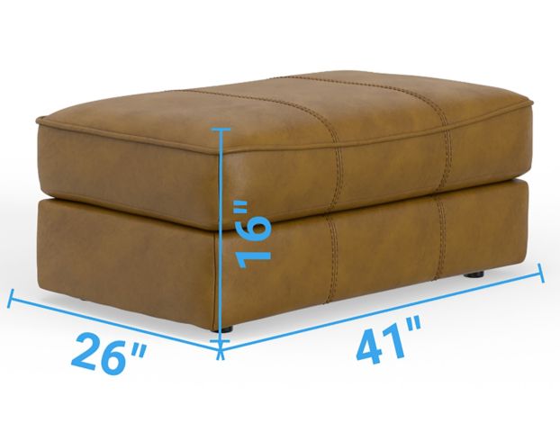 Jackson Furniture Corvara Caramel Leather Accent Ottoman large image number 5