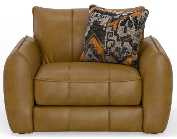 Jackson Furniture Corvara Caramel Leather Chair and a Half large image number 1