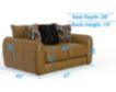 Jackson Furniture Corvara Caramel Leather Loveseat small image number 6