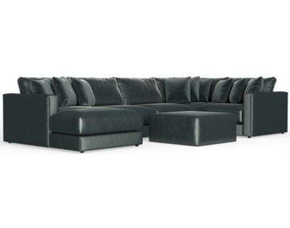 Jackson Remington Pine 5-Piece Sectional with Left Chaise