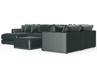 Jackson Remington Pine 5-Piece Sectional with Left Chaise