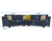 Jackson Foley Blue 3-Piece Sectional small image number 13