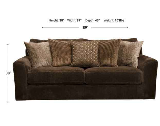 Jackson Midwood Chocolate Sofa large image number 3