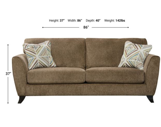 Jackson Alyssa Latte Sofa large image number 2