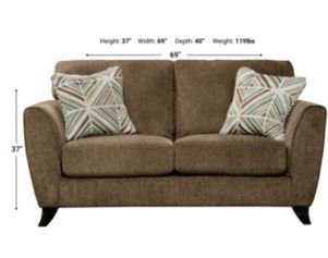 Jackson Alyssa Latte Loveseat