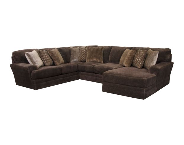 Chocolate brown deals sectional with chaise