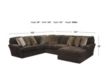 Jackson Mammoth Chocolate 3-Piece Right Chaise Sectional small image number 2