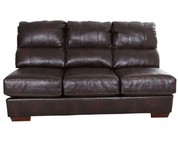 Jackson Lawson Godiva Bonded Leather Armless Sofa large