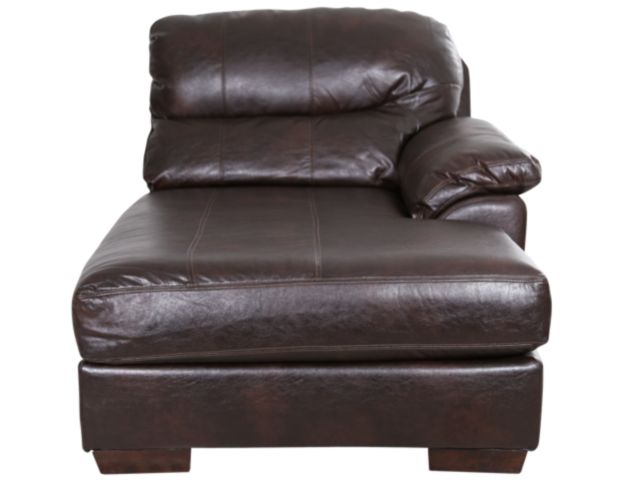 Large leather chaise online lounge