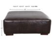 Jackson Lawson Godiva Bonded Leather Cocktail Ottoman small image number 3