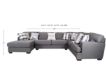 Jackson Crawford 3-Piece Sectional with Left-Facing Chaise small image number 6