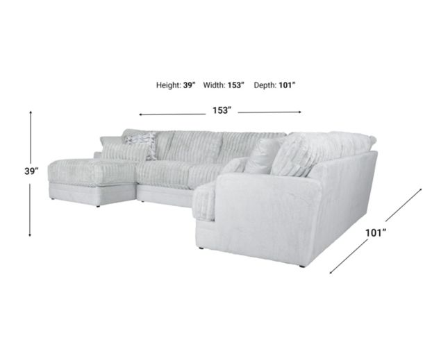 Jackson Titan 3-Piece Sectional with Left-Facing Chaise large image number 7