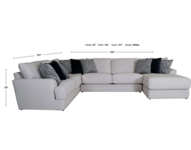 Jackson Polaris 3-Piece Sectional with Right Facing Chaise large image number 7